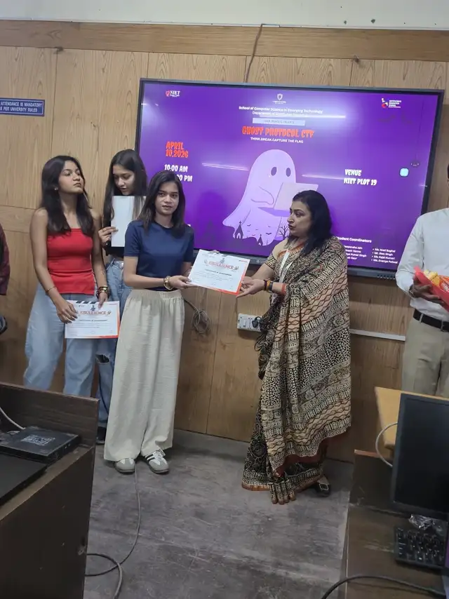 Prize hamper presented to the winners